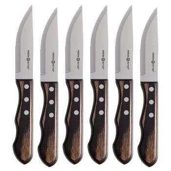 Anders Petter - Backaryd Grillknivar Grande mörkt trähandtag 6-pack