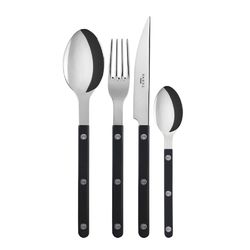 Sabre - Bistrot Bestickset 4 delar Svart