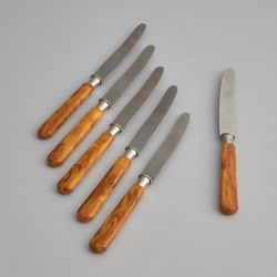 Vintage - Fruktknivar med bakelithandtag 6 st